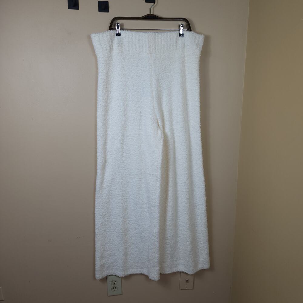 Skims Off-white Knit Cozy Lounge Pants In Bone Size 4X/5X